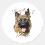 German Shepherd (longhair) Mum 2 Stickers