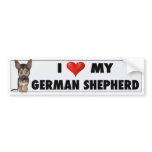 German Shepherd Love Sticker bumper stickers