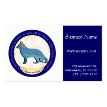 German Shepherd Medallion Business Cards