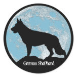 German Shepherd Moon stickers