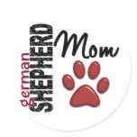 German Shepherd Mum 2 stickers