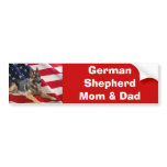 German Shepherd Mum & Dad Bumper Sticker