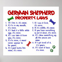 GERMAN SHEPHERD PL2 POSTER