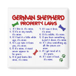 GERMAN SHEPHERD Property Laws 2 Magnet