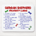 GERMAN SHEPHERD Property Laws 2 mousepads