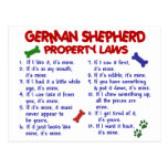 GERMAN SHEPHERD Property Laws 2 Post Card