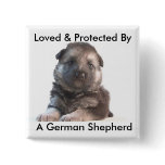 German Shepherd Puppy buttons