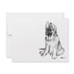German Shepherd Puppy invitations