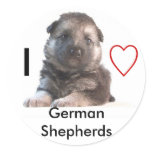 German Shepherd Puppy stickers