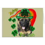 German Shepherd St. Patrick's Day Greeting Cards