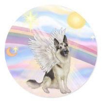 German Shepherd Round Sticker