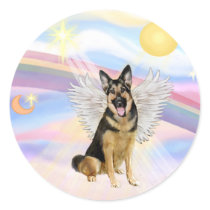 German Shepherd Round Sticker
