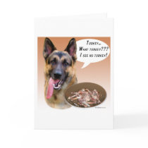 German Shepherd Turkey Greeting Card