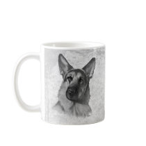 German Shepherd Two Coffee Mugs