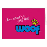 German Shepherd Woof Card