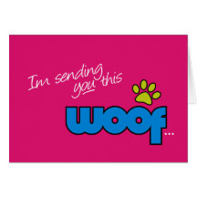 German Shepherd Woof Card