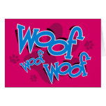 German Shepherd Woof Woof Card