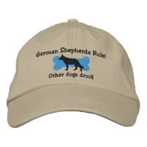 German Shepherds Rule Embroidered Hat