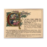 German Sunday School Card postcards