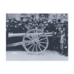 Germans surrounding a cannon postcards