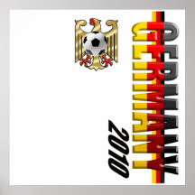 Germany 2010 Vertical Logo football gifts Posters