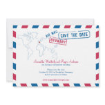 Germany Air Mail Wedding Save The Date Custom Invites
