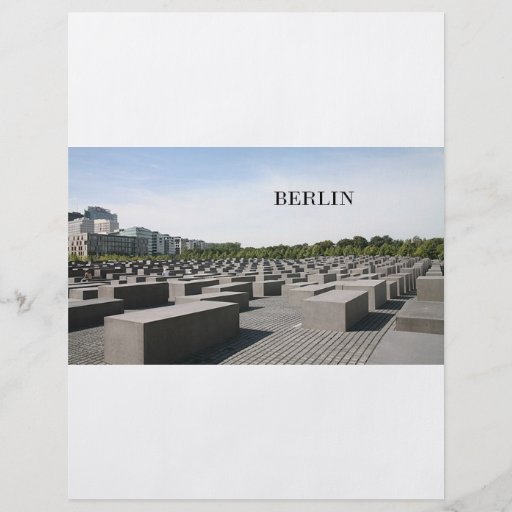Germany Berlin Holocaust (St.K) Flyer Design