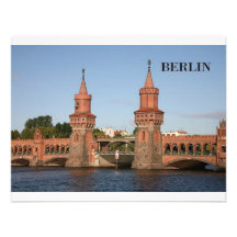 Germany Berlin Oberbaumbrucke (St.K.) Custom Announcements