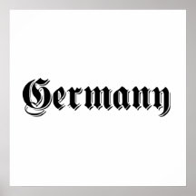 Germany black heavy metal style worded logo posters