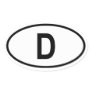 Germany "D" Oval Sticker