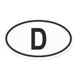 Germany "D" stickers