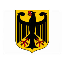 germany emblem post card