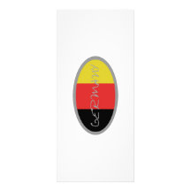 Germany Flag design! Personalized Rack Card