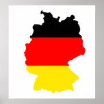 Germany Flag Map full size posters