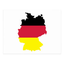 Germany flag post card