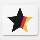 Germany flag star mouse pad