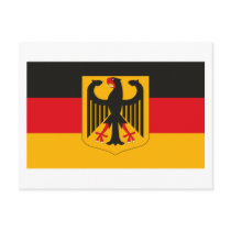 Germany Flag w COA Postcard