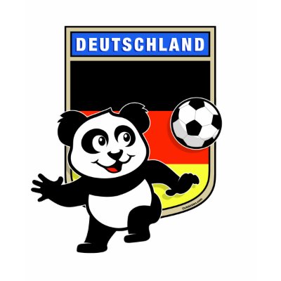 Germany Football Panda T Shirts