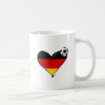 Germany fussball love - I love German football Coffee Mugs