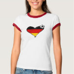 Germany fussball love - I love German football t-shirts