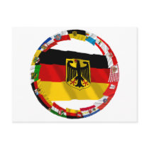 Germany & its Laender Waving Flags