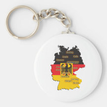 Germany Map Keychain