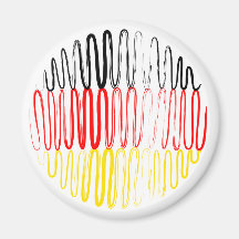 Germany on White Magnet