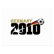 Germany Soccer 2010 fußball fans logo Postcards