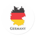Germany Round Sticker