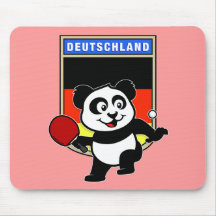 Germany Table Tennis Panda Mouse Mat