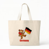 Germany Teddy Bear Tote Bags