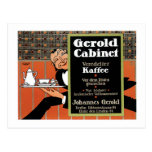 Gerold Cabinet Kaffee Vintage Drink Ad Art Post Card