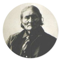 GERONIMO_-_APACHE ROUND STICKER