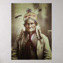 Geronimo the "Human Tiger" Print